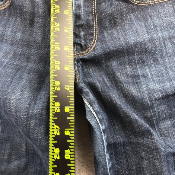 7 For All Mankind Womens Jeans Size 26 Blue Denim Straight Leg Dark Wash Casual - Picture 7 of 16